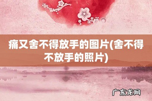 舍不得不放手的照片 痛又舍不得放手的图片