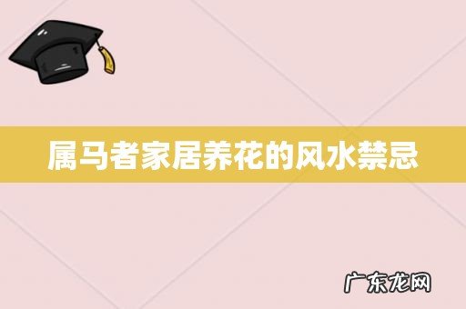 属马者家居养花的风水禁忌