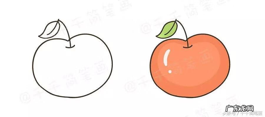 水果简笔画图片带颜色 图片简笔画 水果