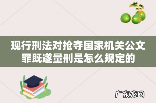 现行刑法对抢夺国家机关公文罪既遂量刑是怎么规定的