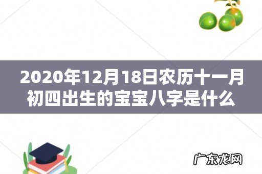 2020年12月18日农历十一月初四出生的宝宝八字是什么