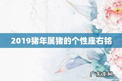 2019猪年属猪的个性座右铭