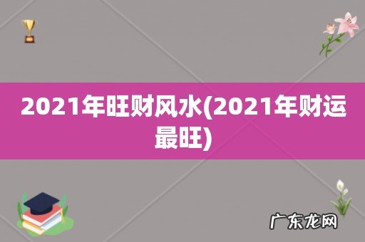 2021年财运最旺 2021年旺财风水