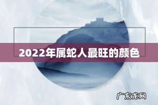 2022年属蛇人最旺的颜色