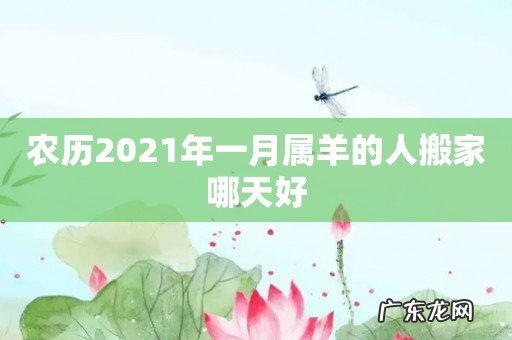 农历2021年一月属羊的人搬家哪天好