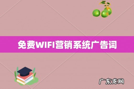 免费WIFI营销系统广告词
