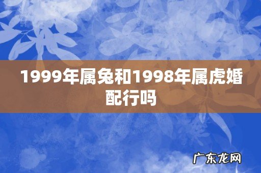 1999年属兔和1998年属虎婚配行吗