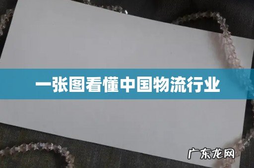 一张图看懂中国物流行业