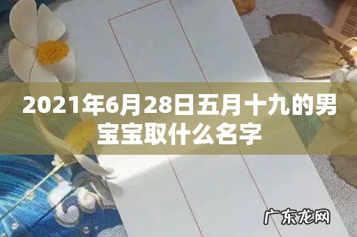2021年6月28日五月十九的男宝宝取什么名字