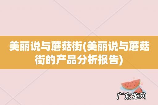 美丽说与蘑菇街的产品分析报告 美丽说与蘑菇街