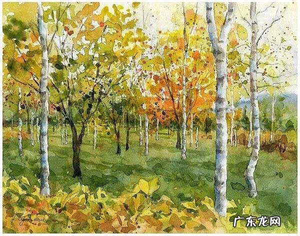 田园水彩画图片大全 田园风光水彩画图片