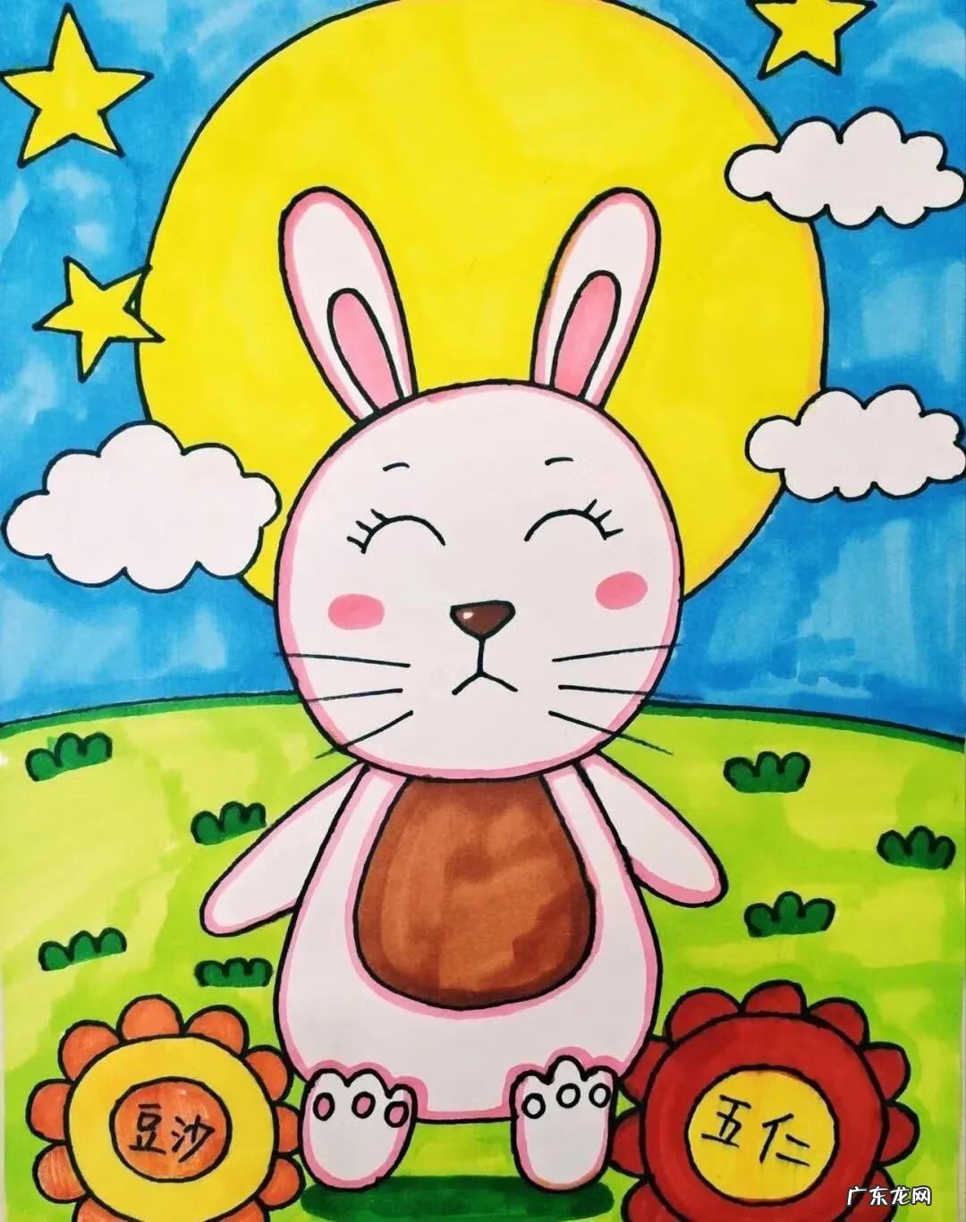 中秋儿童画作品大全 简笔画 中秋儿童画作