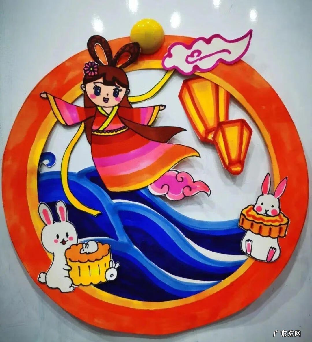 中秋儿童画作品大全 简笔画 中秋儿童画作