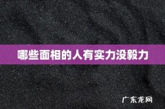 哪些面相的人有实力没毅力