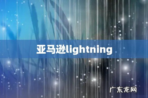 亚马逊lightning