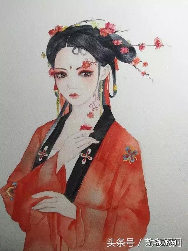 古风水彩画图片 古风水彩画教程