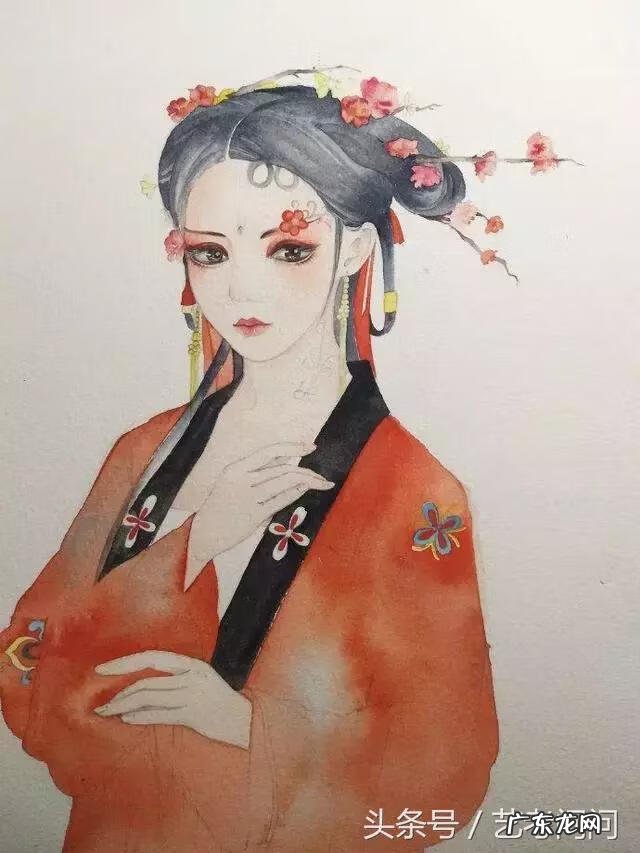 古风水彩画图片 古风水彩画教程
