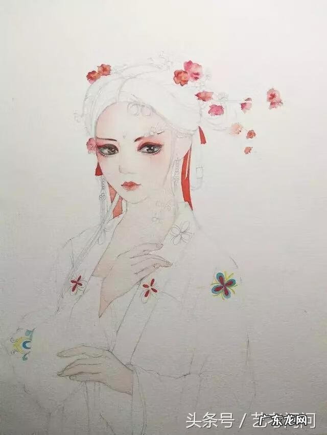 古风水彩画图片 古风水彩画教程