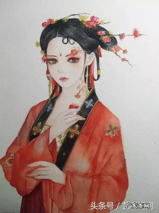 古风水彩画图片 古风水彩画教程