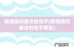很拽很叼很冷的句子男生 很拽很叼很冷的句子