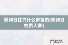 癸卯日柱贵人多 癸卯日柱为什么多富贵