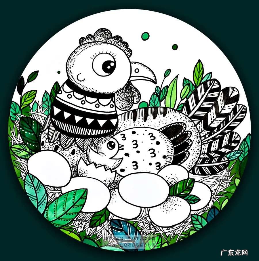 儿童线描绘画小鸡教程 小鸡怎么画简单又有特点