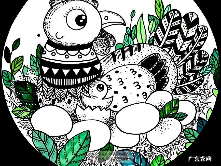 儿童线描绘画小鸡教程 小鸡怎么画简单又有特点