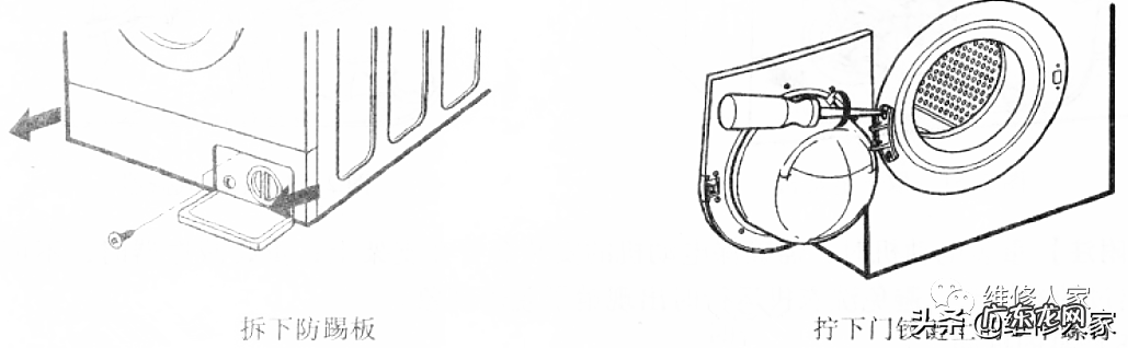 滚筒洗衣机拆装方法 滚筒洗衣机的结构图解