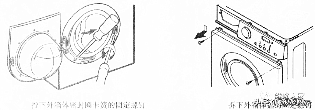 滚筒洗衣机拆装方法 滚筒洗衣机的结构图解