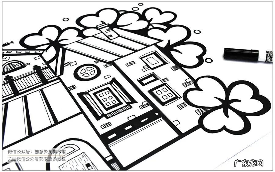 绿色家园的画简要说明 绿色家园儿童画