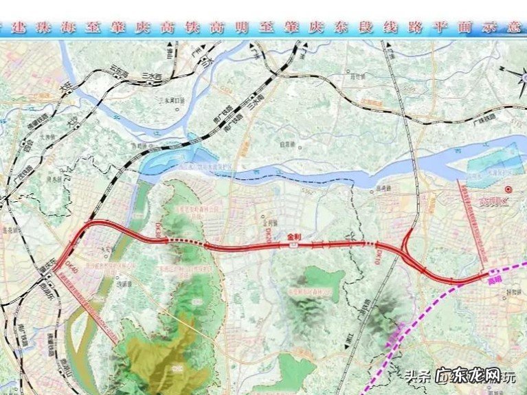广东建设中十一条铁路的线路走向,包括高速铁路、普速铁路