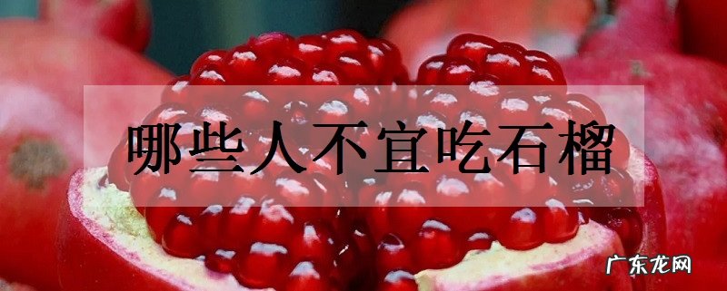哪些人不宜吃石榴食用禁忌有哪些