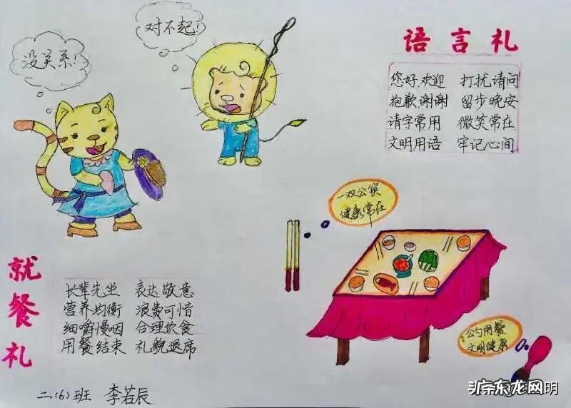 文明礼仪手抄报模板 文明礼仪小报图片