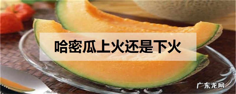哈密瓜上火还是下火需要注意什么