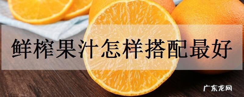 鲜榨果汁怎样搭配最好