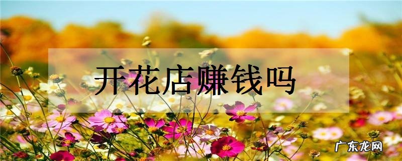开花店赚钱吗利润高不高