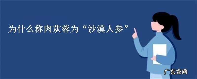 为什么称肉苁蓉为沙漠人参