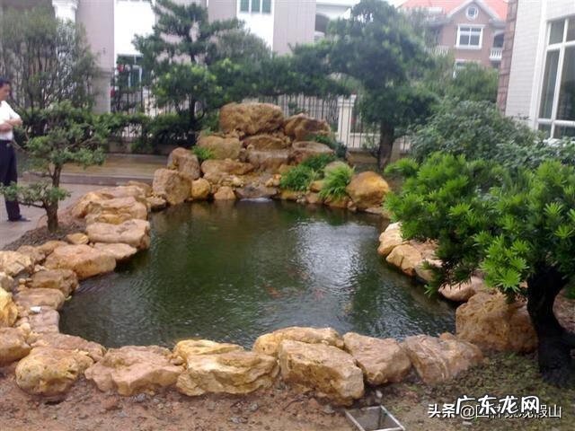 庭院假山水景图 院内微小型假山水景风水布置