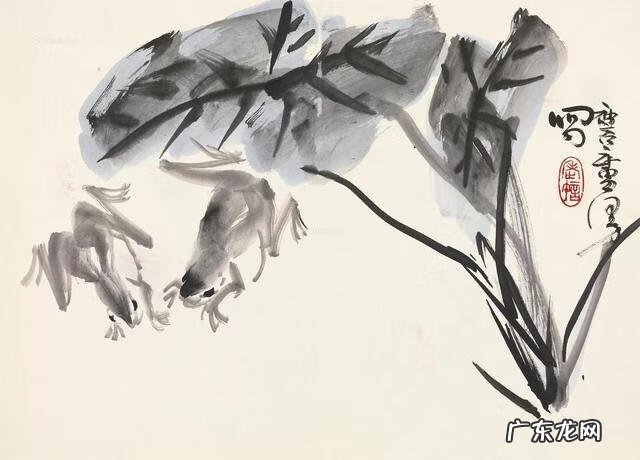 初学画青蛙 放青蛙的画