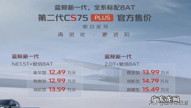 长安cs75plus匹配爱信8AT正式上市 最新长安第二代cs75 plus价格图片