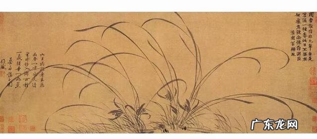 古人画兰花图片 兰花古画图片