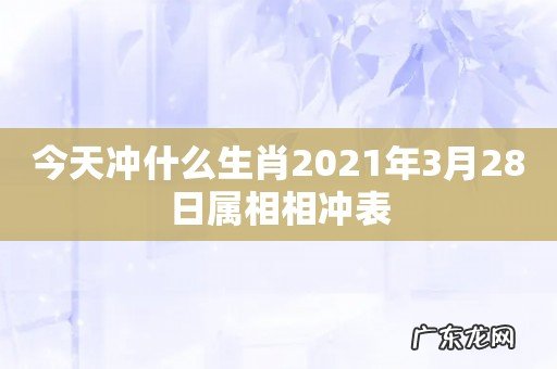 今天冲什么生肖2021年3月28日属相相冲表