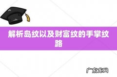 解析岛纹以及财富纹的手掌纹路