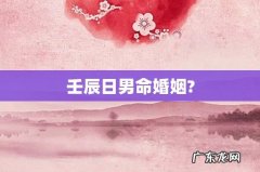 壬辰日男命婚姻?