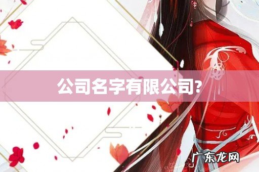公司名字有限公司?