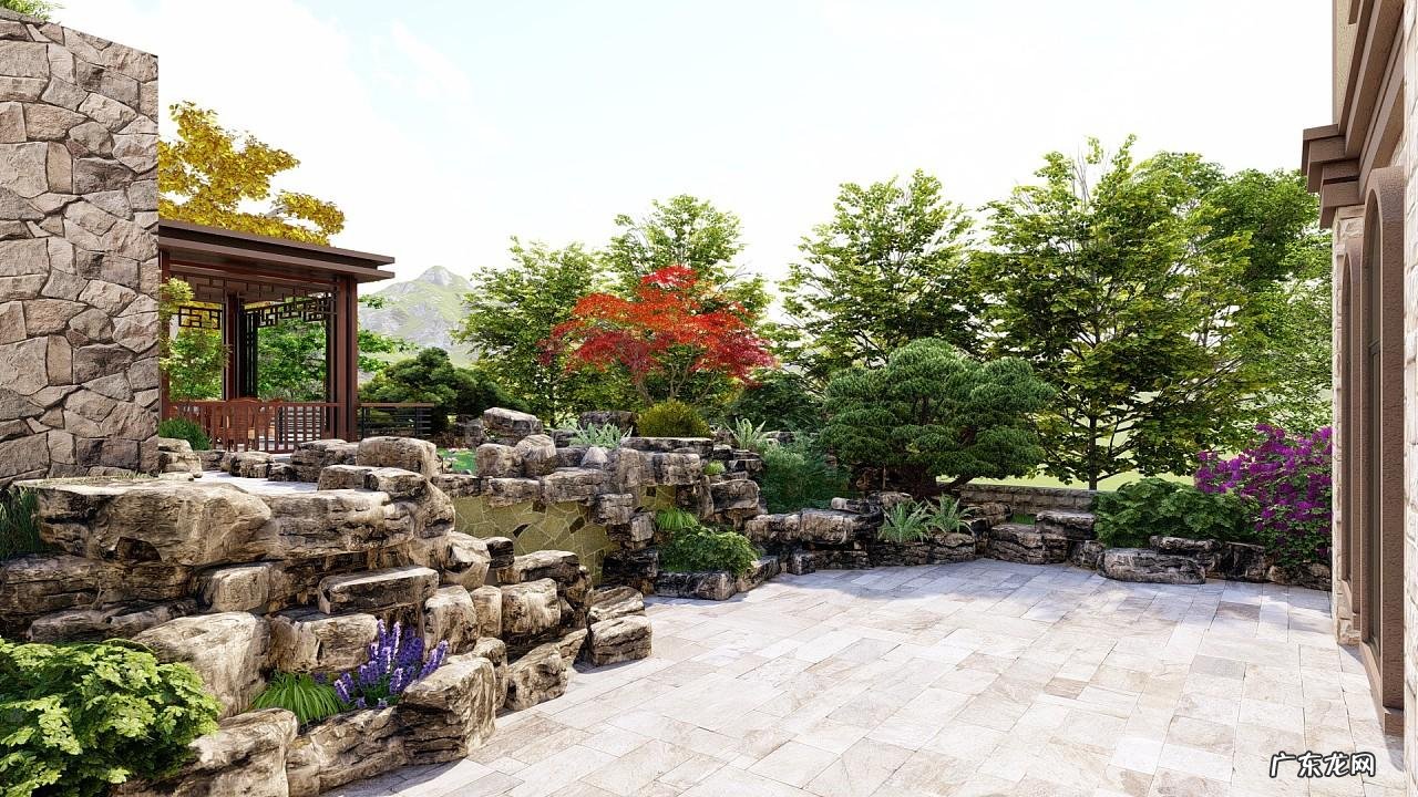 中式花园设计效果图 上海中式花园风水设计图