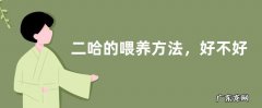 二哈的喂养方法，好不好养