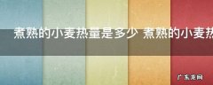 煮熟的小麦热量是多少 煮熟的小麦热量介绍
