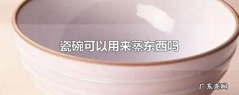 瓷碗可以用来蒸东西吗