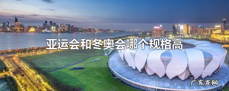 亚运会和冬奥会哪个规格高